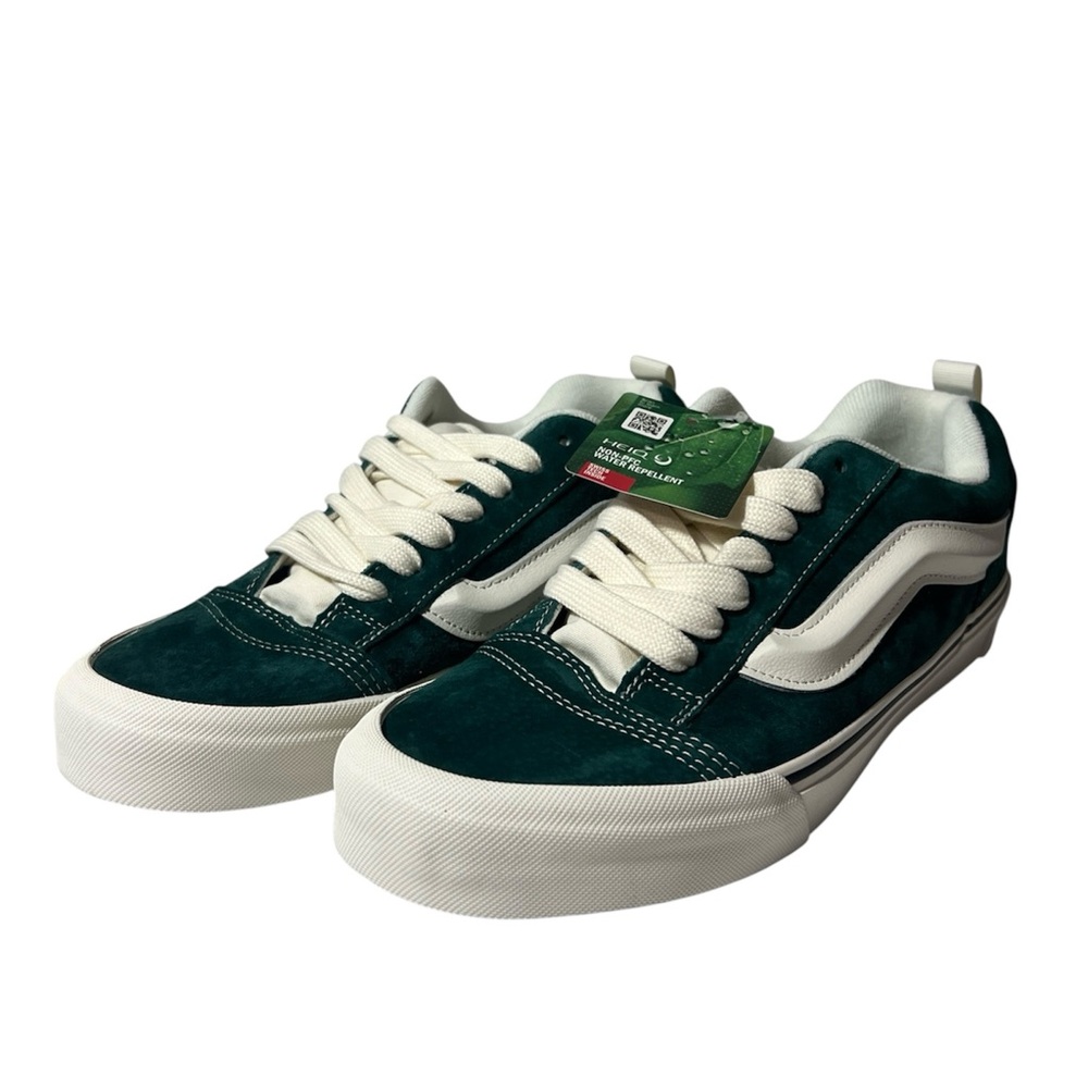 Vans Knu Skool Sneakers Men’s Size 10 Pig Suede Green/White VN000CS0CX2